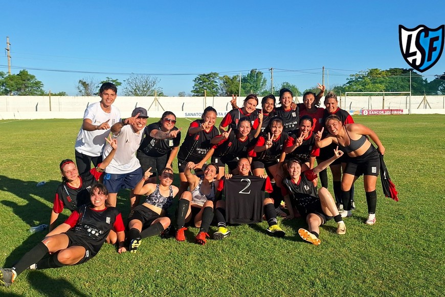 El festejo. Crédito: Gentileza Prensa Liga Santafesina