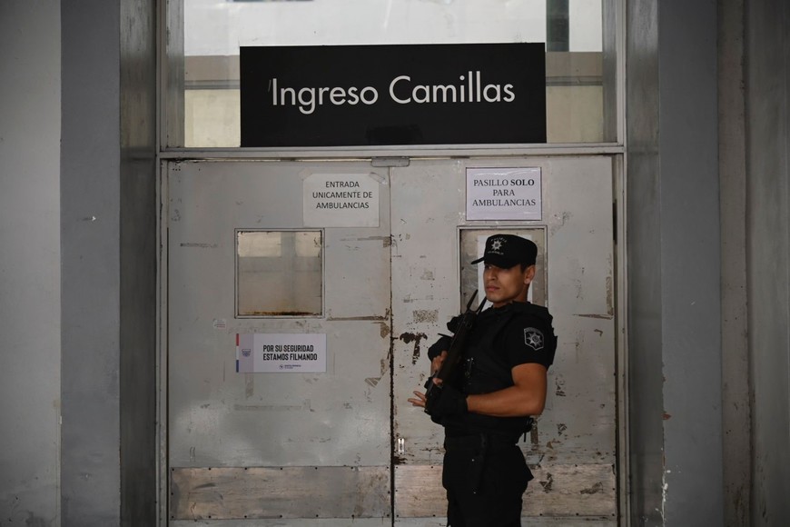 El crimen más resonante fue el de un subinspector de policía, asesinado en la puerta del hospital Provincial, por el cual no hay detenidos. Crédito: Marcelo Manera