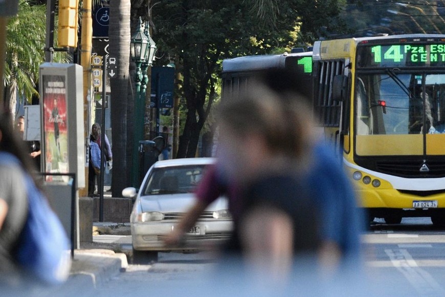 Dos líneas de colectivo urbano tienen pararon su servicio por el despido de trabajadores. Foto: Pablo Aguirre