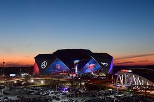 El Mercedes Benz Stadium de Atlanta, que será escenario del encuentro inaugural. Crédito: Kirby Lee-USA TODAY Sports