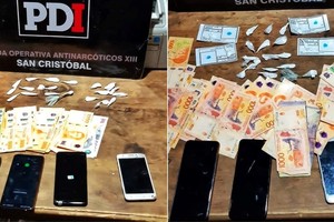 Los efectivos secuestraron drogas, dinero y teléfonos celulares. Crédito: El Litoral.