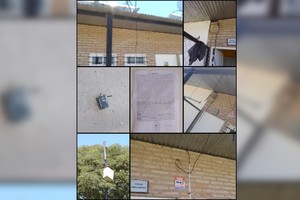 Los daños en la institución de barrio El Pozo.