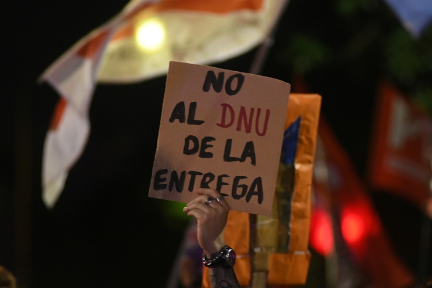 Bulevar y Pedro Vittori fue el epicentro de la manifestación. Crédito: Manuel Fabatía.