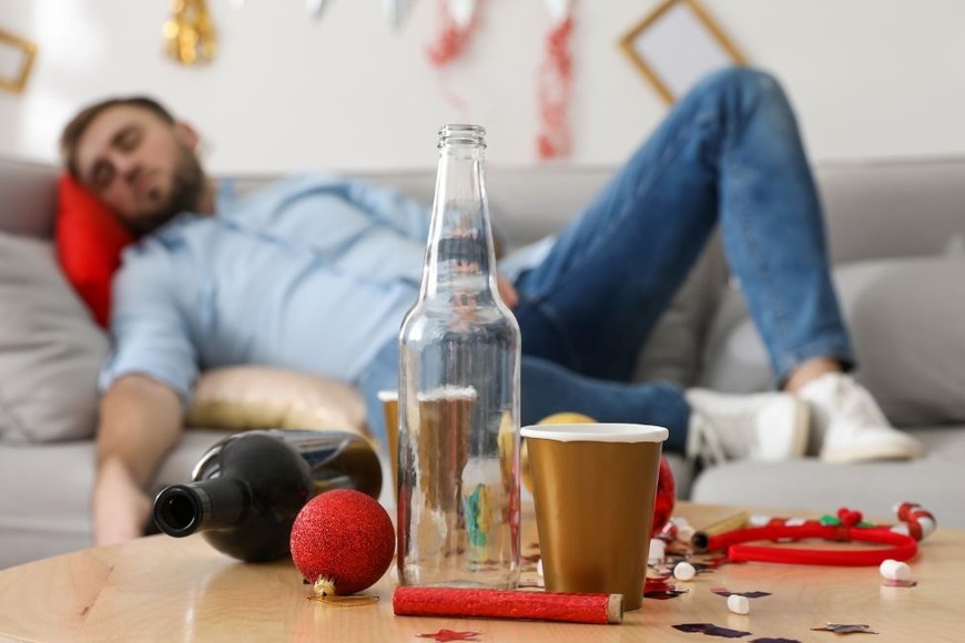 Aumento del consumo de alcohol durante las celebraciones de fin de año.
