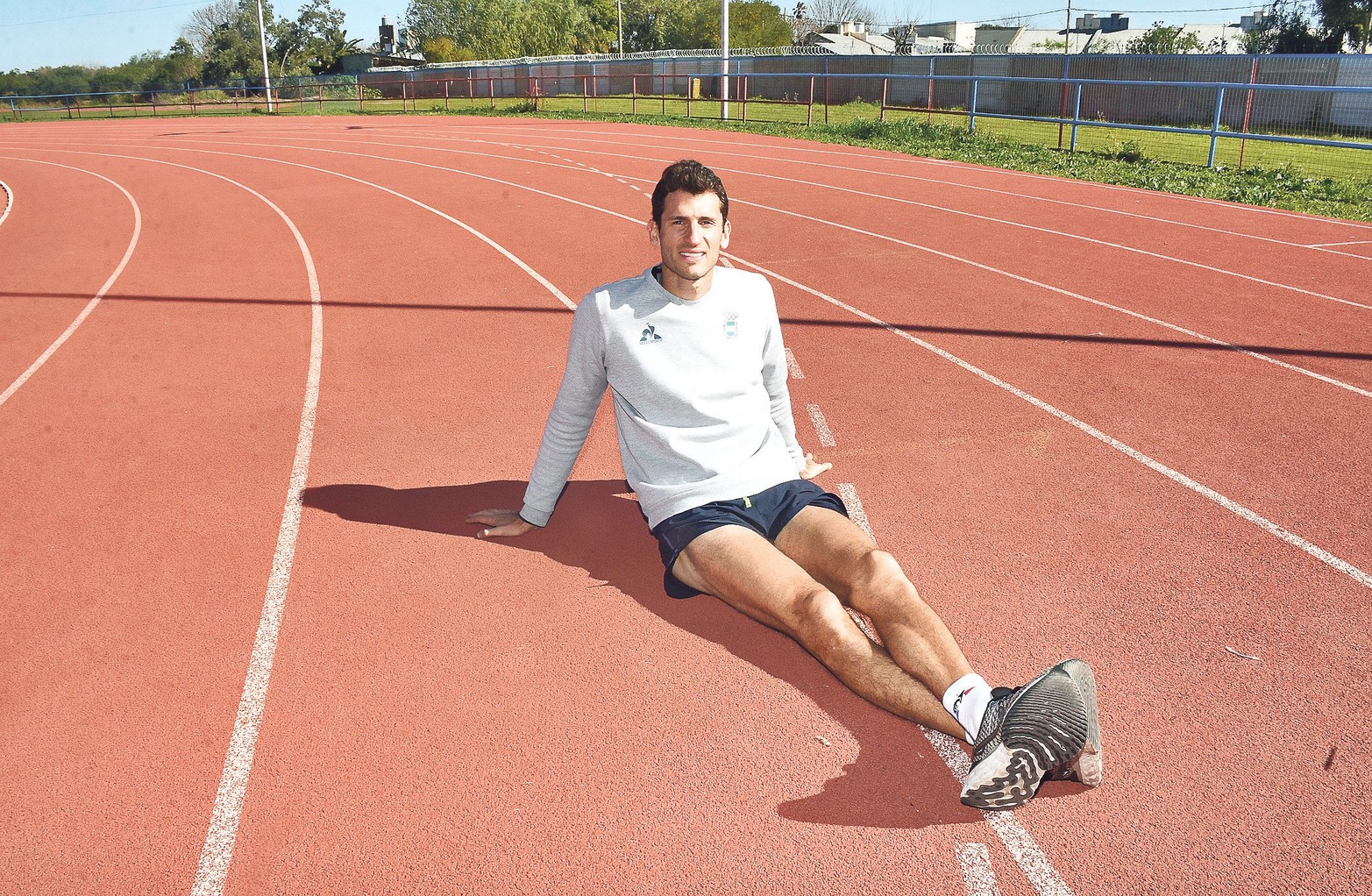 Germán Chiaraviglio en el mundial de Hungría. El destacado atleta santafesino cumplió una gran actuación en el Sudamericano de Sao Paulo y a sus 36 años participó del Mundial de Atletismo que se realizó en Budapest.