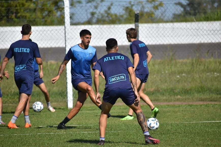 El Celeste volvió a los entrenamientos en la jornada de ayer.