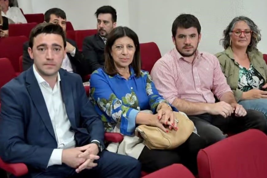 Escauriza, Clara García, Chiarella y Bellatti, en una de las audiencias de la Megaestafa.