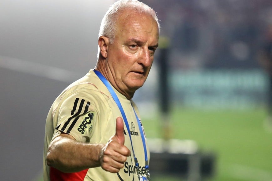 Soccer Football - Copa do Brasil - Final - Second Leg - Sao Paulo v Flamengo - Estadio Morumbi, Sao Paulo, Brazil - September 24, 2023
Sao Paulo coach Dorival Silvestre Junior celebrates winning the Copa Do Brasil final REUTERS/Carla Carniel