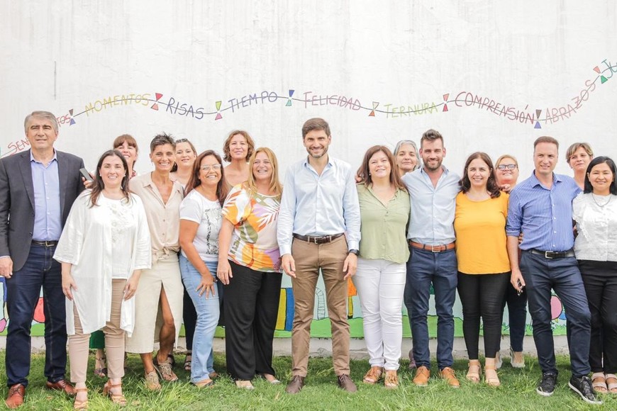 El recorrido concluyó en el Jardín 134 Dionisio Obelar.