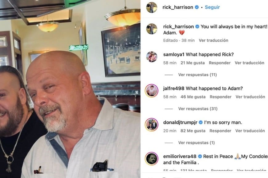 Rick Harrison compartió una publicación en honor a su segundo hijo, Adam Harrison