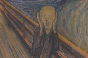 Fragmento de “El grito” de Munch. Foto: Galería Nacional de Noruega