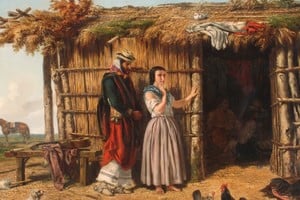 “Idilio criollo”, obra de 1861. Foto: Museo Nacional de Bellas Artes