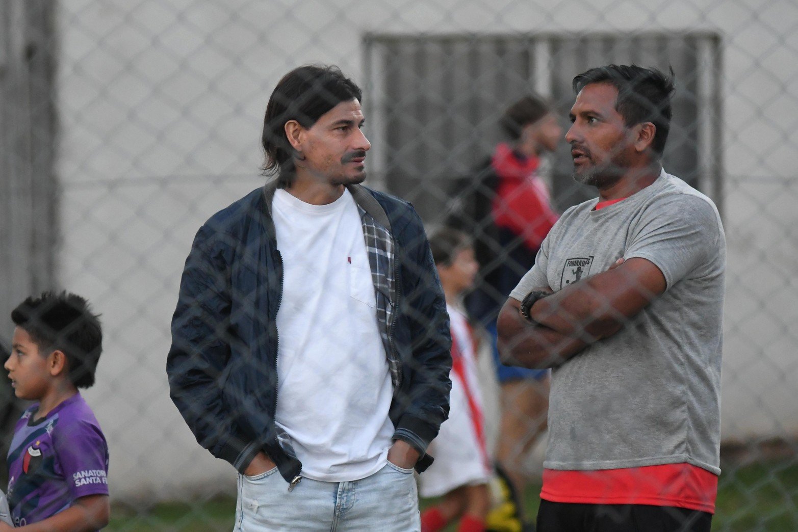Ismael Alfonso "Zungui" Blanco, ex jugador de Colón acompañó a su hijo que participó en el torneo. 