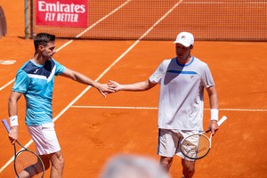 Zeballos, de 38 años, no pudo cantar victoria en el Argentina Open, siendo que tiene una colección de cuatro títulos como doblista, todos con distintos compañeros. Crédito: Argentina Open