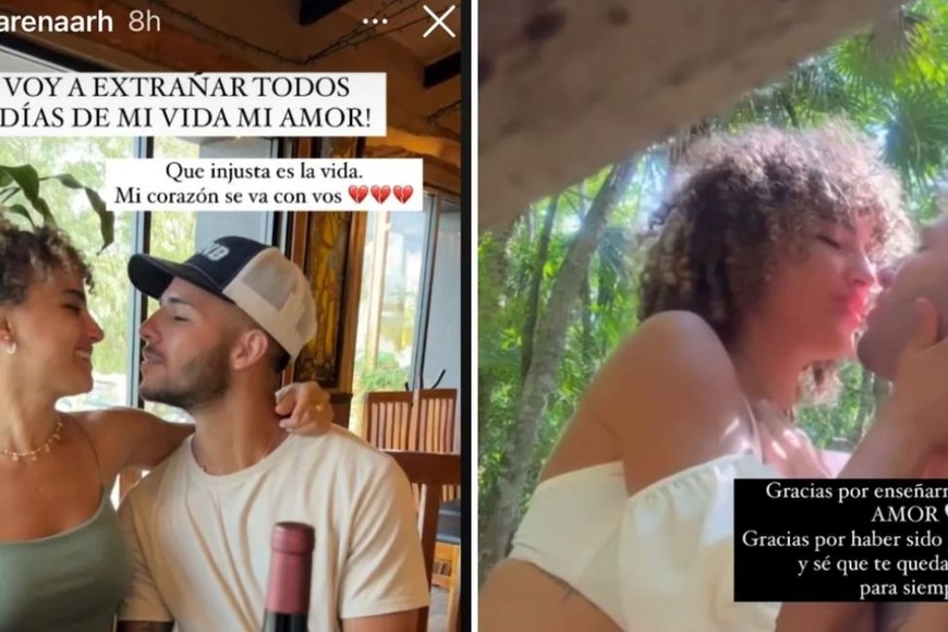 Macarena Hernández, es la novia de Nahuel López, uno de los jóvenes argentinos que murió
