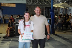 Delfina Tudino, campeona con Unión en Liga Santafesina y jugadora de AFA. Crédito: Portal de Medios Web.