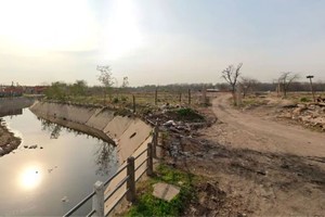 El lugar donde se realizó el macabro hallazgo en Gregorio de Laferrere.