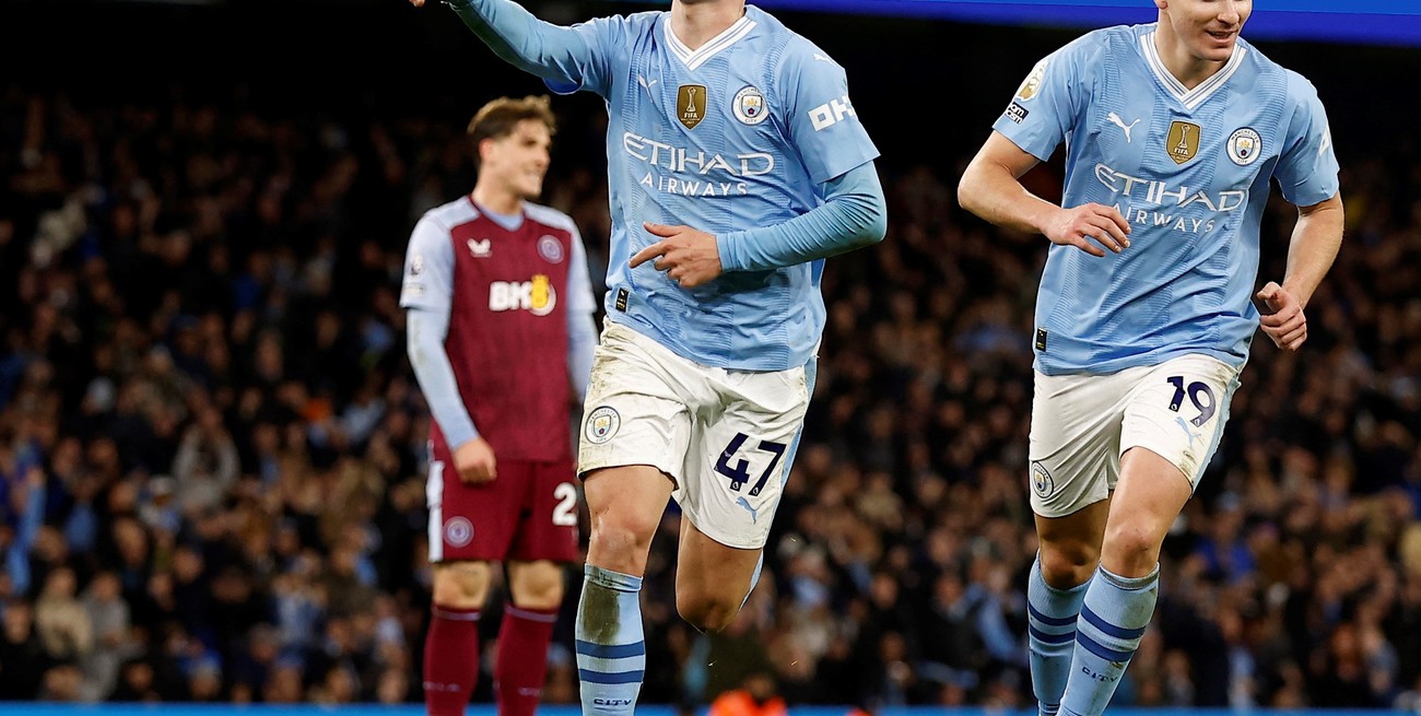 Manchester City goleó a Aston Villa, que no pudo contar con el "Dibu" Martínez