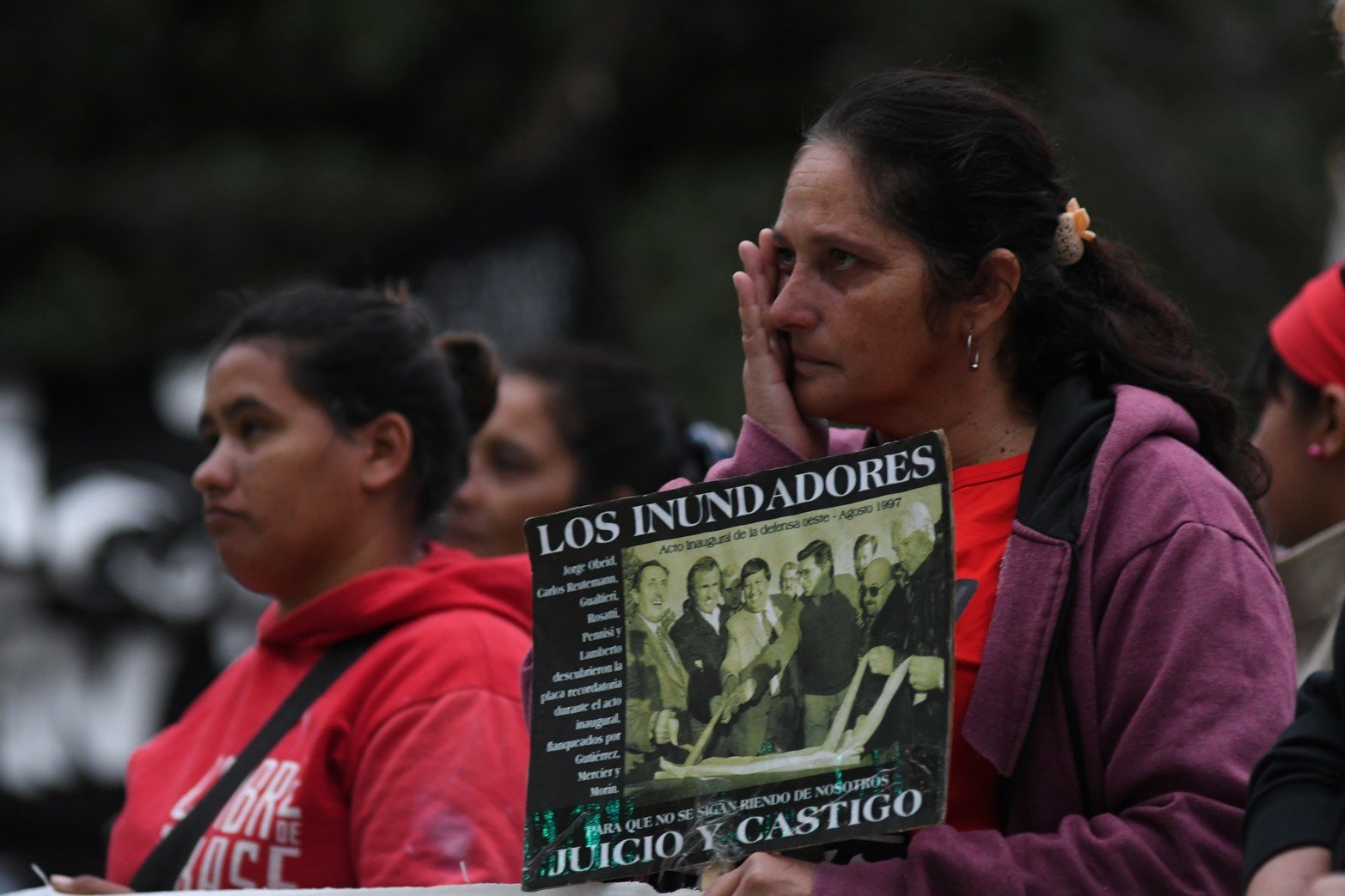 El dolor presente en plaza 25 de Mayo. 