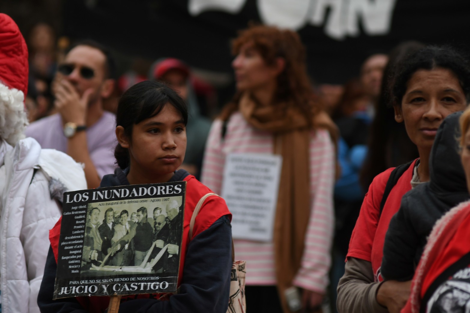 Chicos y grandes presente en cada acto.