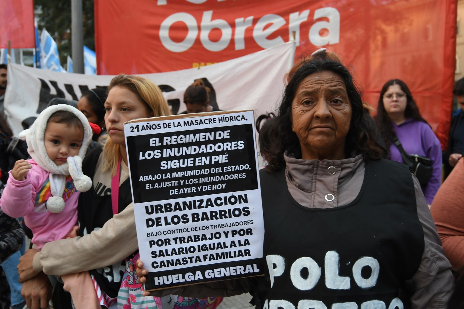 Marcha por los 21 años de la inundación.