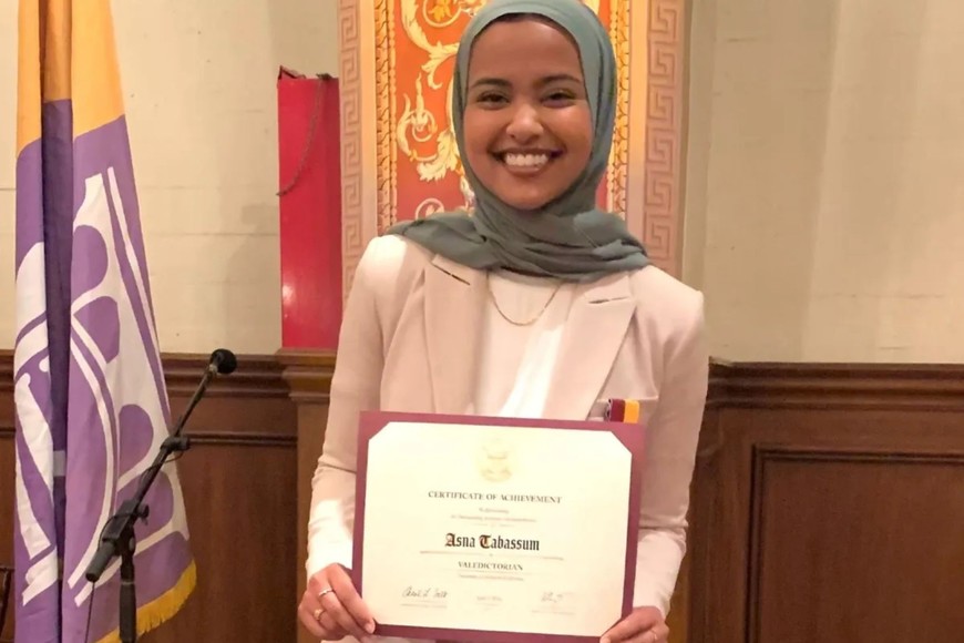La Universidad de Sur de California canceló el tradicional discurso de graduación de su estudiante más destacada (valedictorian), la musulmana Asna Tabassum, que ha abogado a favor de los palestinos.