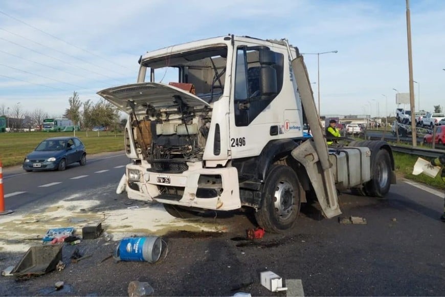 Ocurrió en el kilómetro 36 de la autopista, a la altura de Benavídez, mano al norte. Créditos: Noticias Argentinas