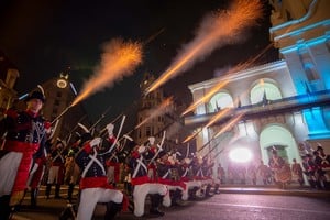 El Regimiento de Infantería 1 "Patricios" llevó a cabo el relevo de la Guardia de Honor del Cabildo Histórico de Buenos Aires.