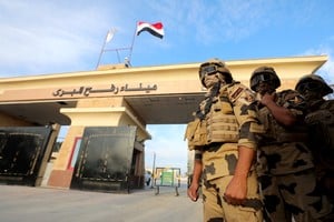 La frontera controlada por fuerzas egipcias. Crédito: Reuters