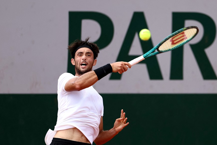 Tennis - French Open - Roland Garros, Paris, France - May 26, 2024
Argentina's Thiago Agustin Tirante in action during his  first round match against Spain's Pedro Martinez REUTERS/Yves Herman
