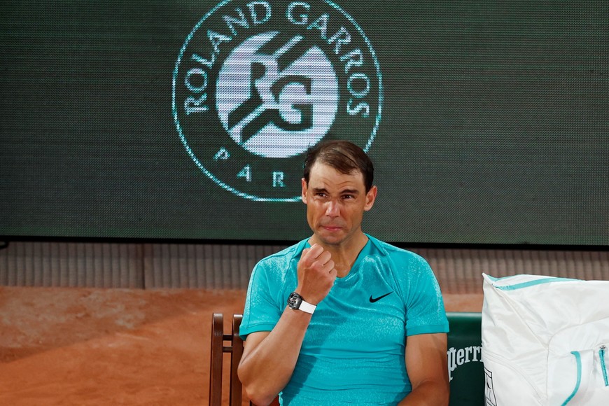 Tennis - French Open - Roland Garros, Paris, France - May 27, 2024
Spain's Rafael Nadal looks dejected after losing his first round match against Germany's Alexander Zverev REUTERS/Gonzalo Fuentes