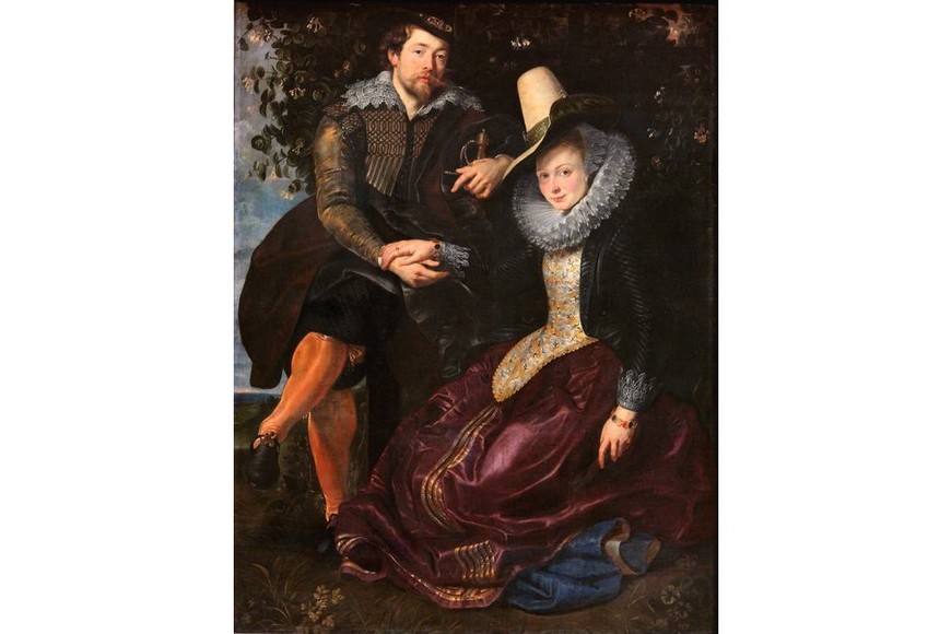 "Autorretrato con su esposa Isabella Brant". Foto: Alte Pinakothek