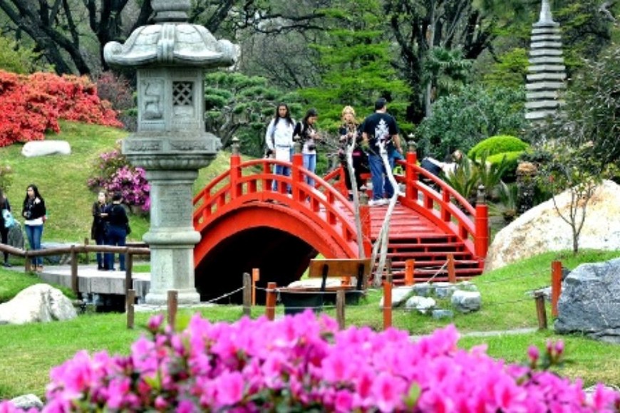Entrar al Jardín Japonés es una pausa de ciudad.