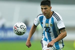 Soccer Football - South America Olympics Qualifiers - Argentina v Paraguay - Estadio Brigido Iriarte, Caracas, Venezuela - February 8, 2024
Argentina's Lucas Esquivel in action REUTERS/Leonardo Fernandez Viloria