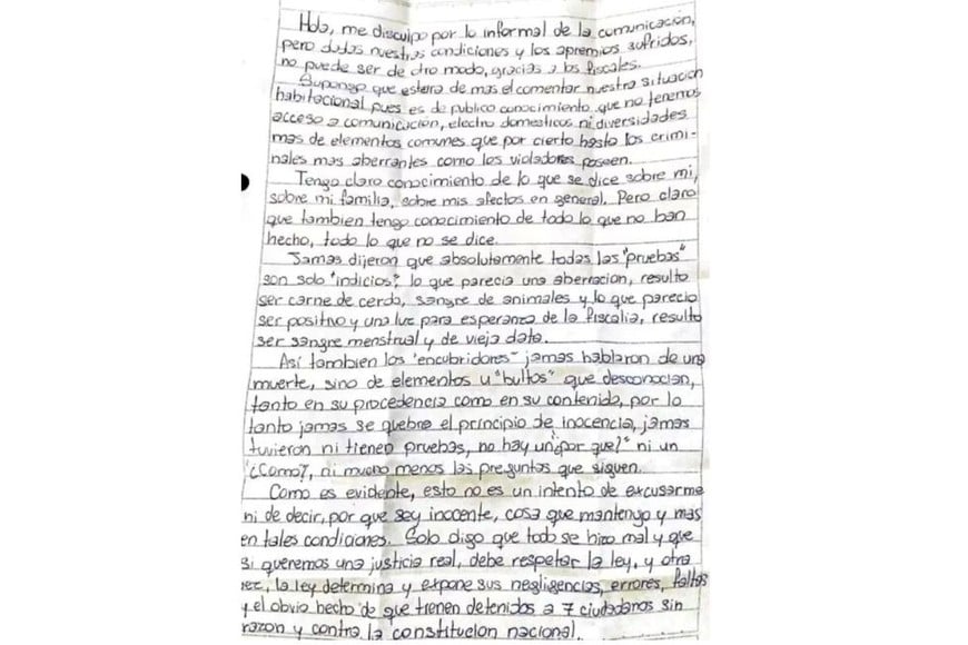 La carta de César Sena