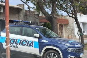 Gran despliegue de la Policía Federal en las calles de Casilda