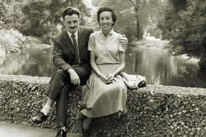 El escritor junto a su esposa. Foto: Fundación Mario Benedetti