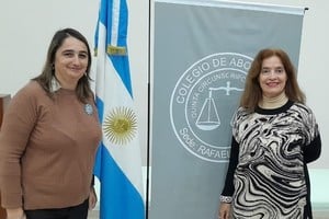 Vanina Babini y Lilian Landa, del Instituto de Derecho Agrario del Colegio de Abogados de Rafaela.