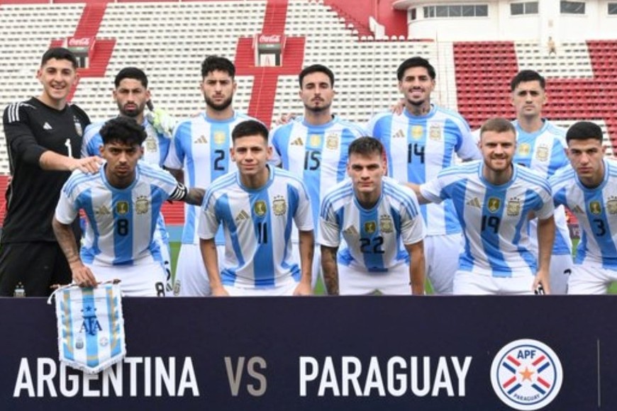 Argentina tuvo un buen rendimiento ante Paraguay imponiéndose por 4 a 0. Crédito: AFA