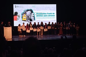Los reconocidos con menciones y premios para los proyectos de juventudes.