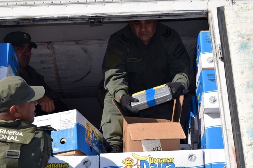 gendarmeria manucho detenidos cocaína