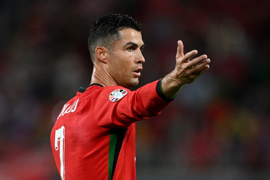 Soccer Football - Euro 2024 - Group F - Portugal v Czech Republic - Leipzig Stadium, Leipzig, Germany - June 18, 2024 
Portugal's Cristiano Ronaldo reacts REUTERS/Annegret Hilse