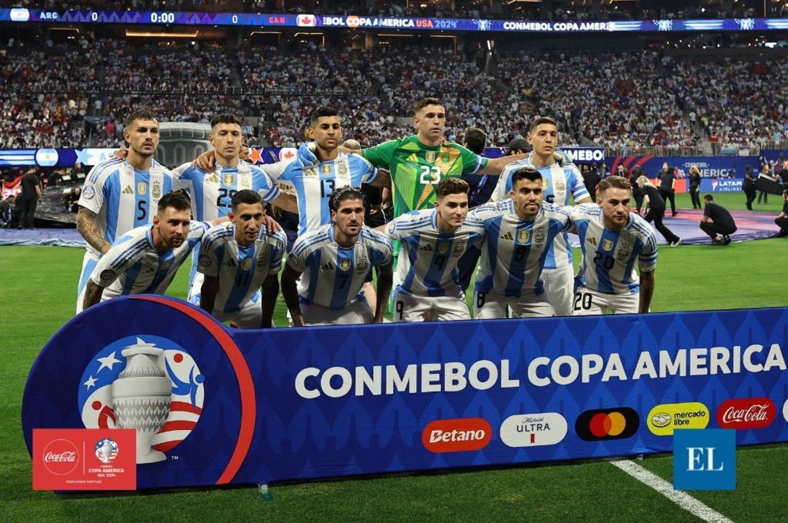 Argentina derrotó a Canadá en Atlanta en el partido inaugural de la Copa América 2024.