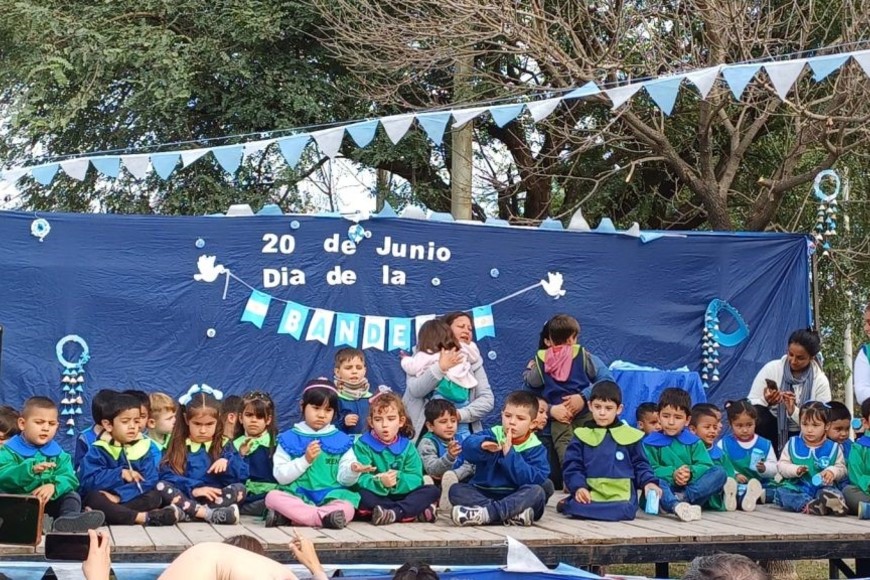 Los chicos del Jardín Nucleado de Desvío Arijón fueron protagonistas.