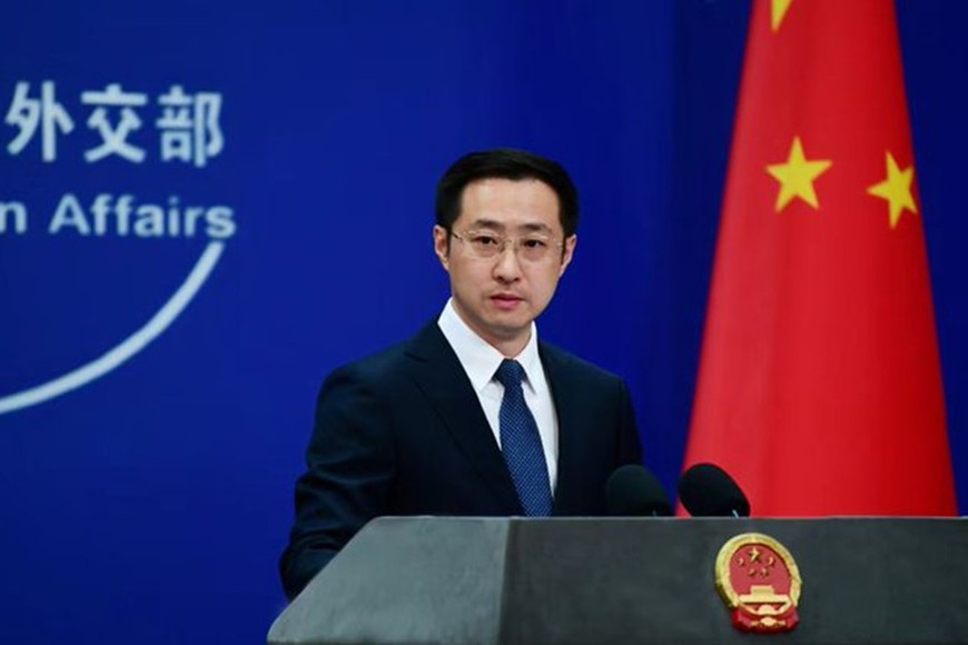 El portavoz del Ministerio de Relaciones Exteriores  de China, Lin Jian.