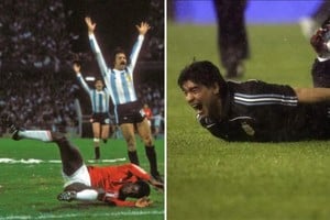 El festejo de Luque en el último gol a Perú en el Gigante de Arroyito y el grito de Maradona tras el gol de Palermo en las Eliminatorias de Sudáfrica 2010.