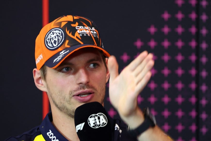 Formula One F1 - Austrian Grand Prix - Red Bull Ring, Spielberg, Austria - June 27, 2024
Red Bull's Max Verstappen during the press conference ahead of the Austrian Grand Prix REUTERS/Florion Goga