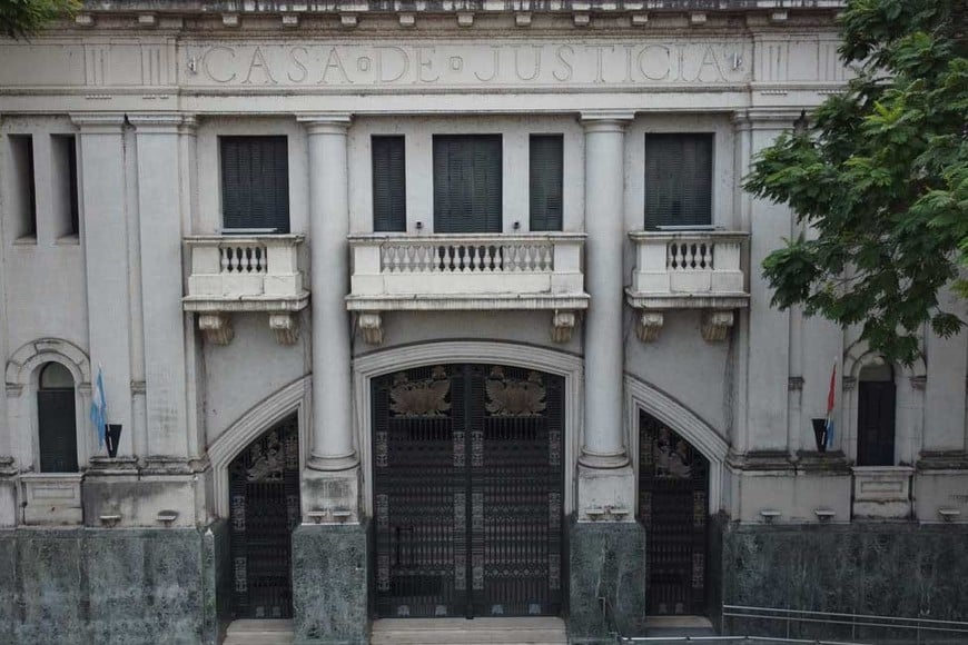 La sede de los Tribunales de Santa Fe, vista desde el drone de El Litoral. Foto: Fernando Nicola