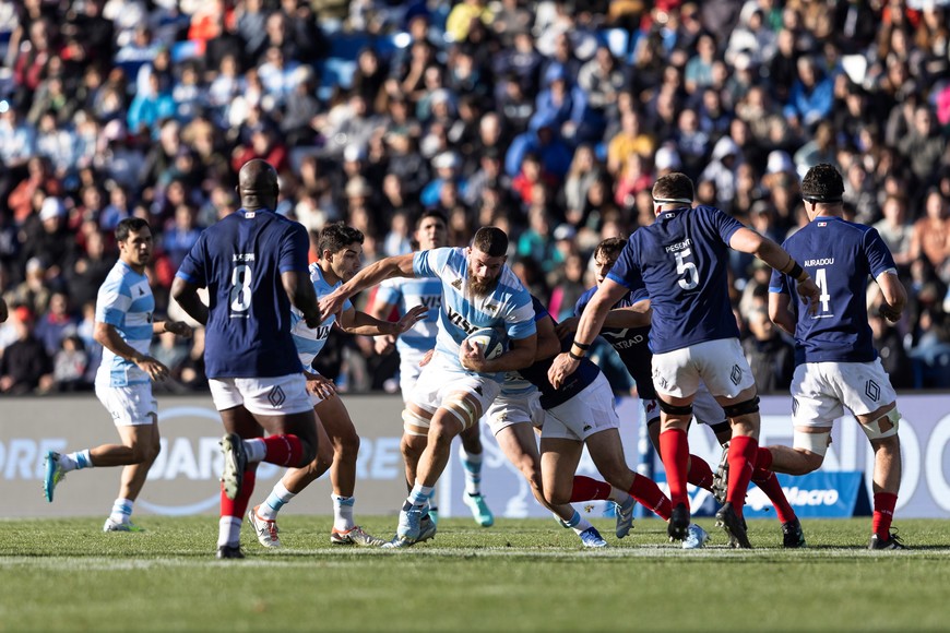 Cayó la selección Argentina de Rugby. Crédito: Prensa UAR - Gaspafotos