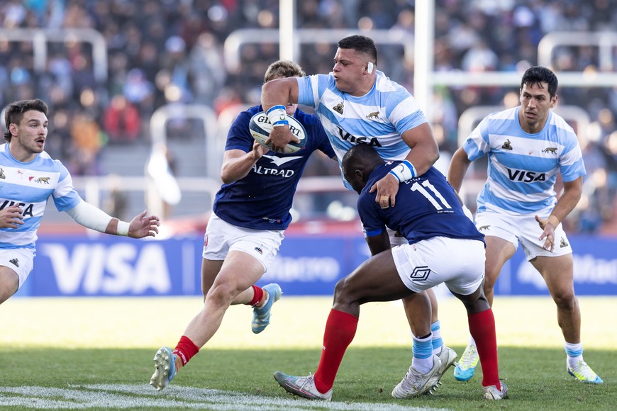 Cayó la selección Argentina de Rugby. Crédito: Prensa UAR - Gaspafotos